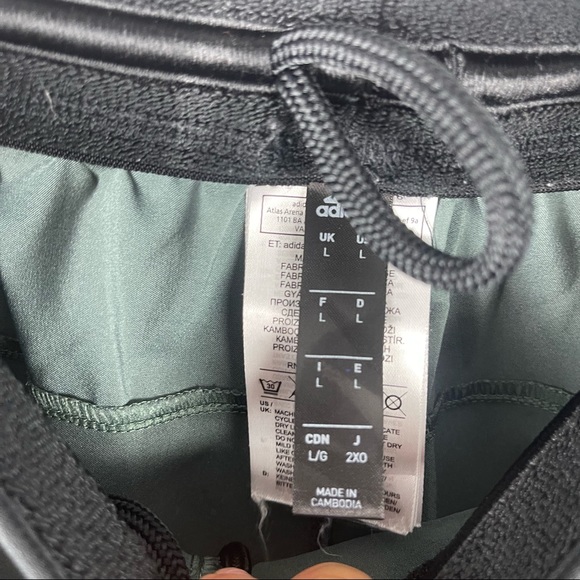 Adidas mens athletic shorts green sz L - Picture 6 of 6